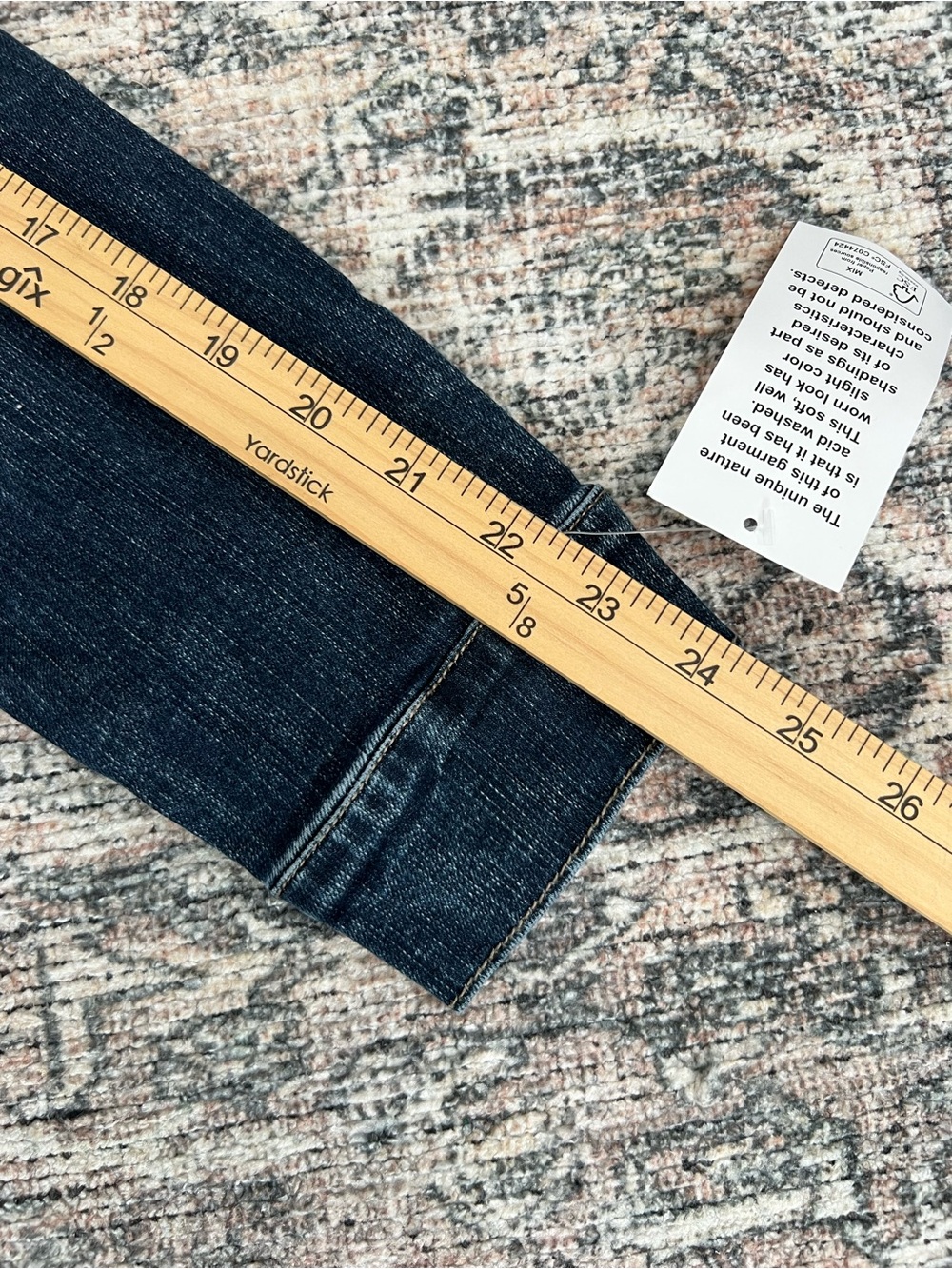 LOGO Lori Goldstein Denim Jacket Womens Size 10 Dark Wash Button Front NWOT - Picture 10 of 12
